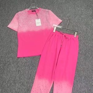 HMA OUTFITS CLOTH STYLE PINK 2PCS SET ONE SIZE FIT NEW